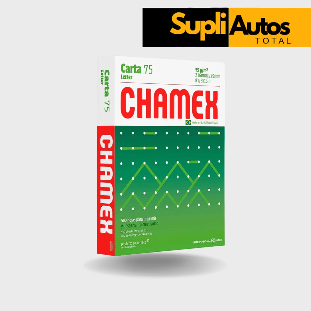 Papel Bond Carbone / chamex 8 1/2 X 11 - Carta. Resma De Papel 500 Hojas UN-111P LOC:D37