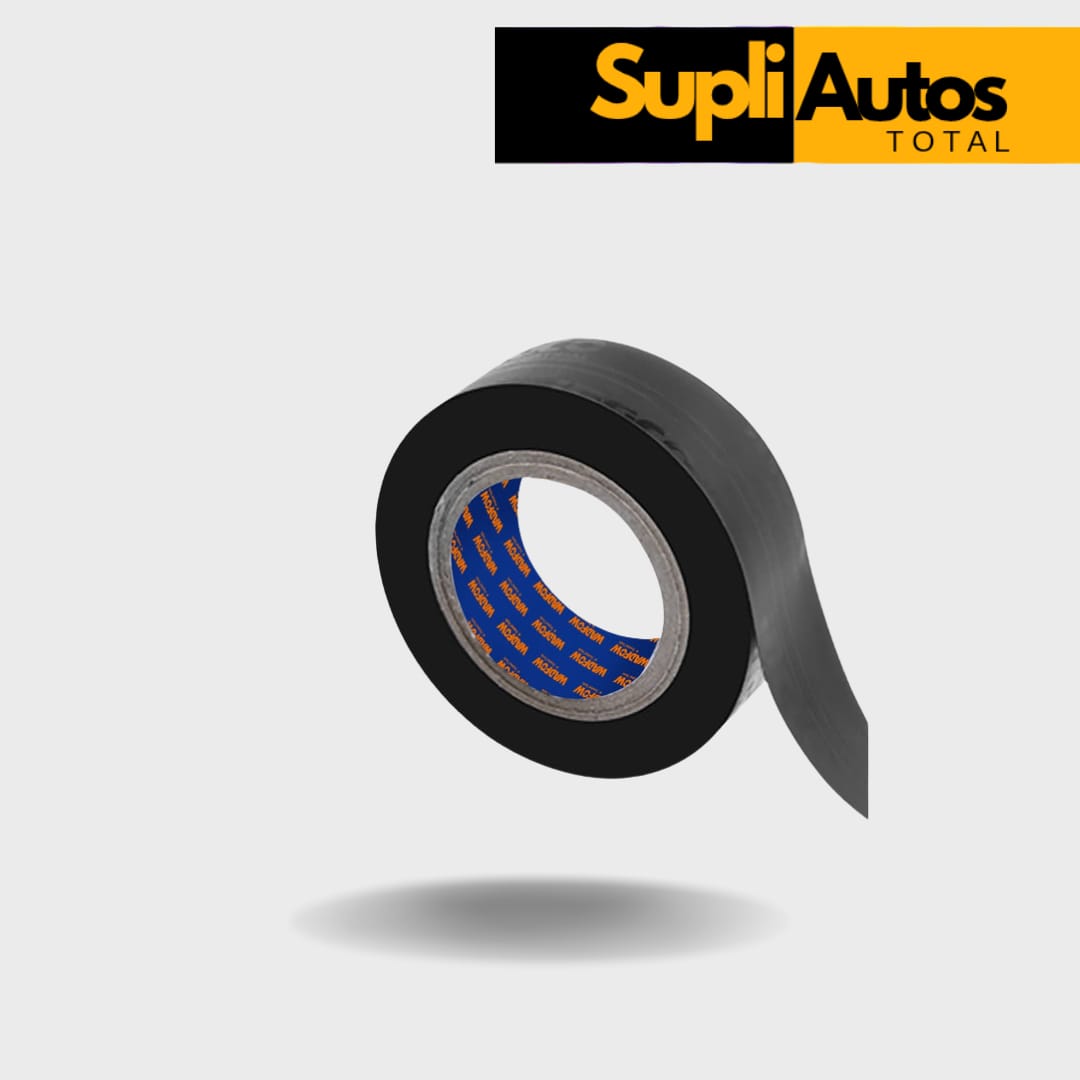 Gutapercha Tape Eléctrico De PVC Puro 19Mmx20m Color Negro. Resistente Al Fuego. Cinta Aislante. LOC-D20
