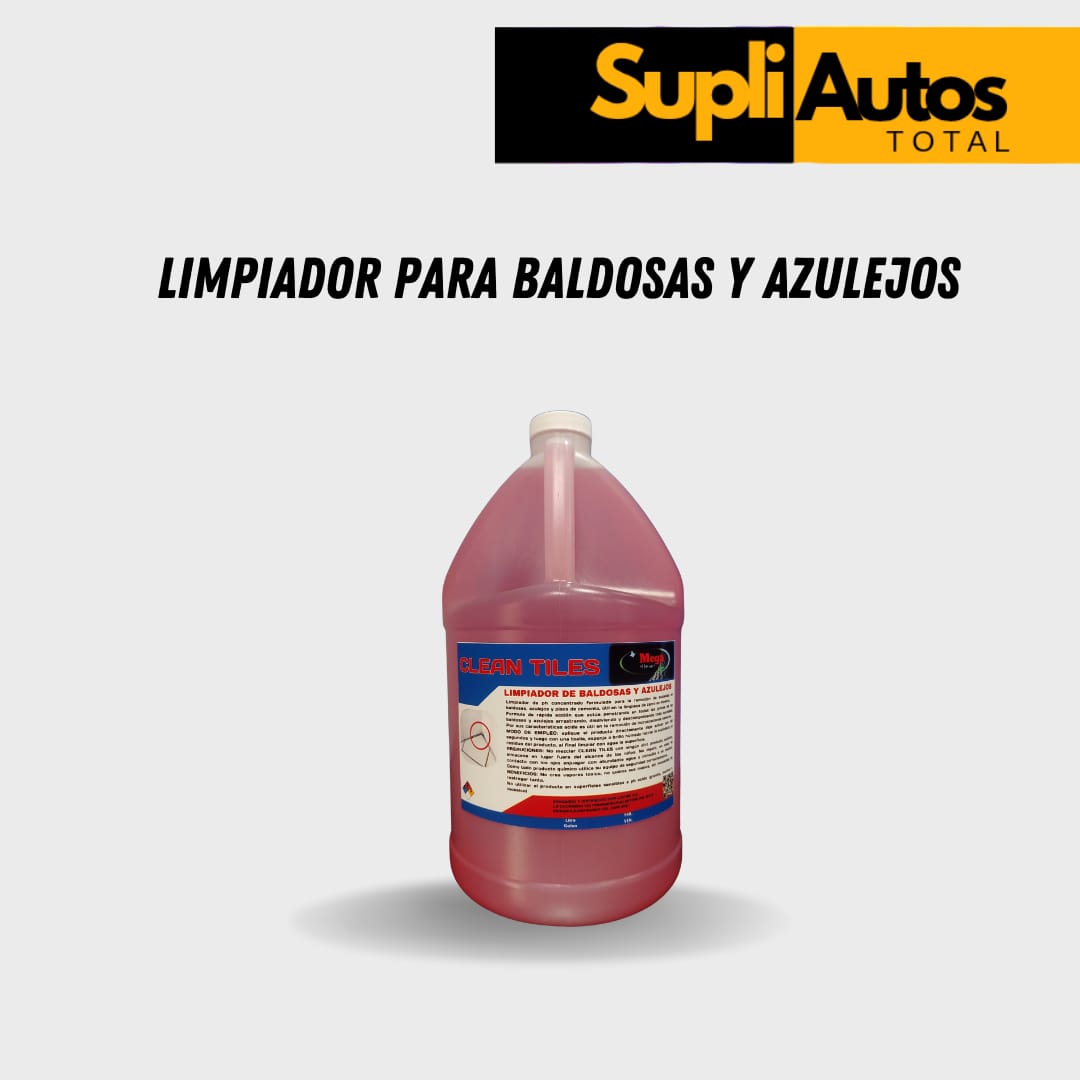 1 galon Clean titles: Limpiador de baldosa y azulejos. BAÑOS LOC:F11