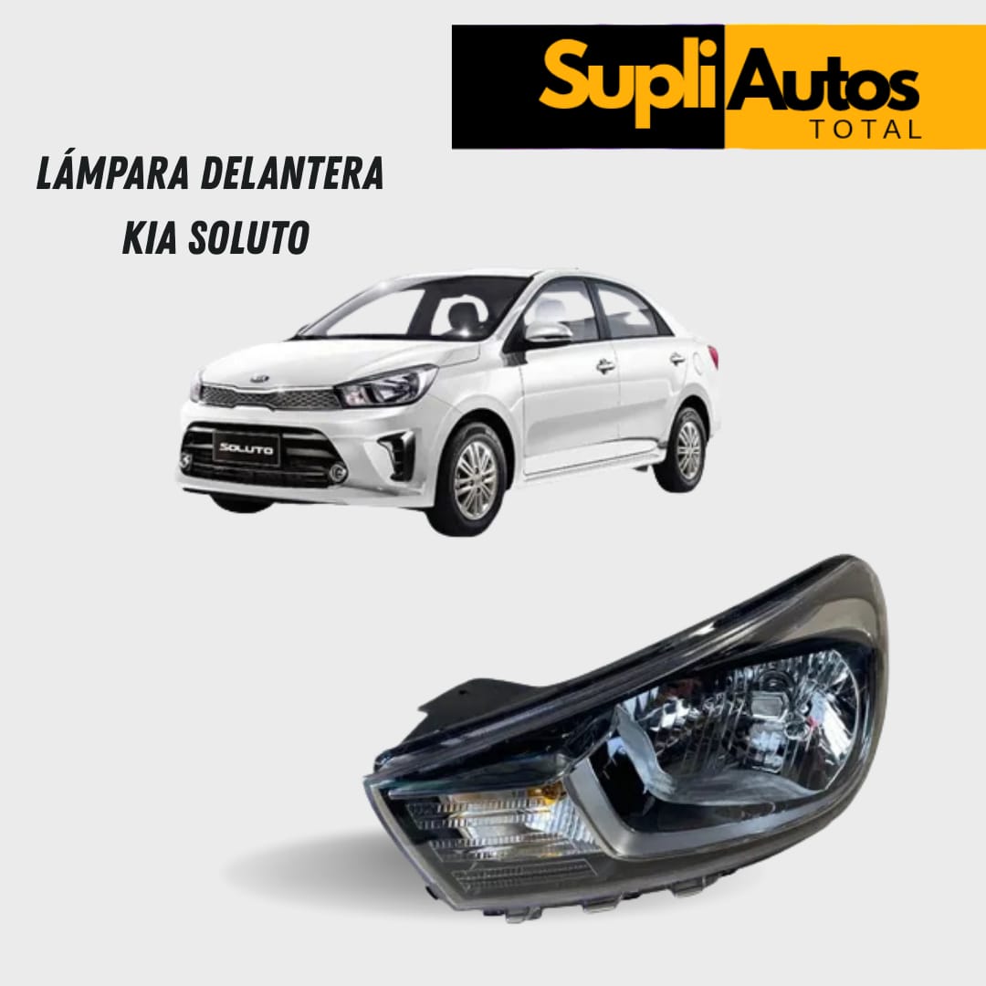 Lampara (luz) delantera IZQUIERDA KIA SOLUTO 2019 en adelatante  (FARO, LUCES, LAMPARAS, FOCO) - DELANTERA R - SA0009
